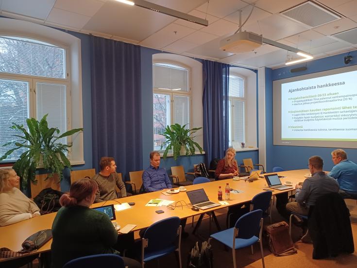 Finland stakeholder group meeting talking about Good Practices