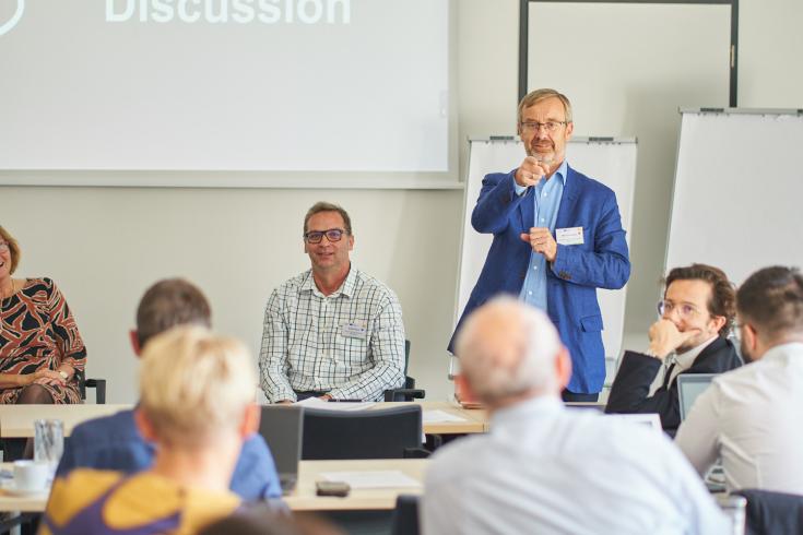 People giving a presentation