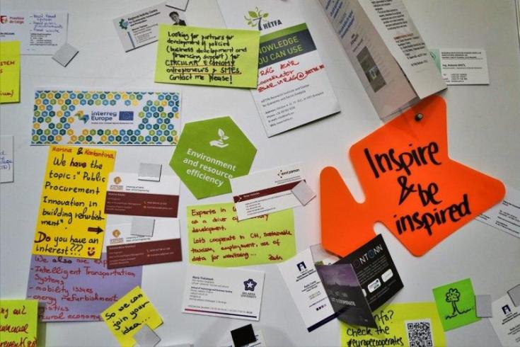 Wall full of hand-written notes about inspirations for future projects. Wall full of hand-written notes about inspirations for future projects.