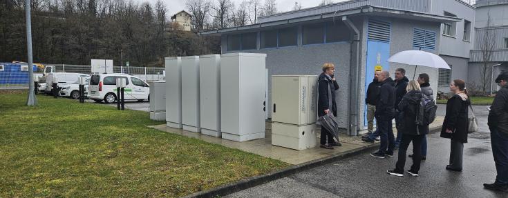 Energy storage and EV charging stations in Kranj, SLovenia.