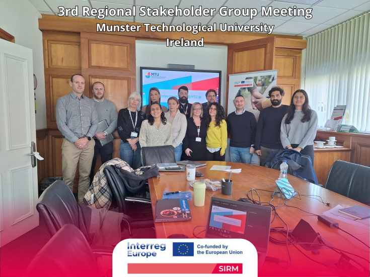3rd Regional Stakeholder Group Meeting - Ireland Meeting participants posing for a photo in the conference room.