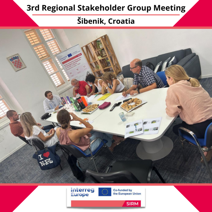 3rd Regional Stakeholder Group Meeting - Šibenik, Croatia People sitting at a table during a meeting.