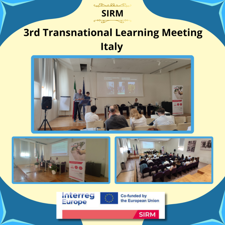 3rd Transnational Learning Meeting There are 3 images visible - all images show different shots of a presentation meeting in progress.