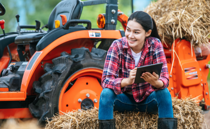 Farmer with Tablet Farmer with Tablet