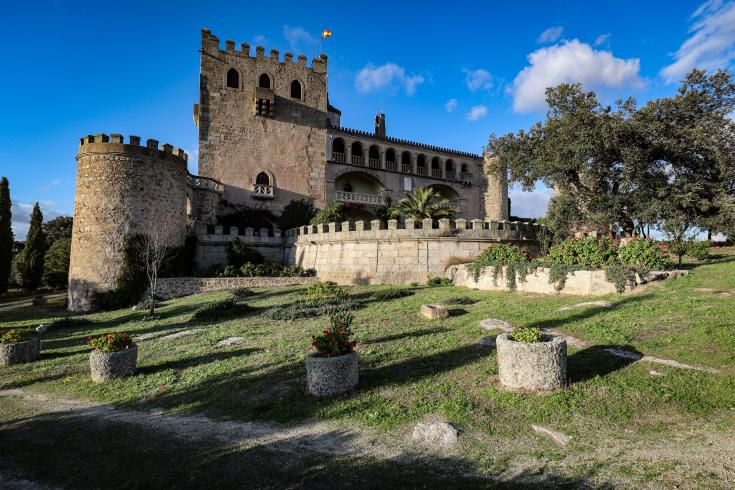 Ancient castle on a hill Ancient castle on a hill