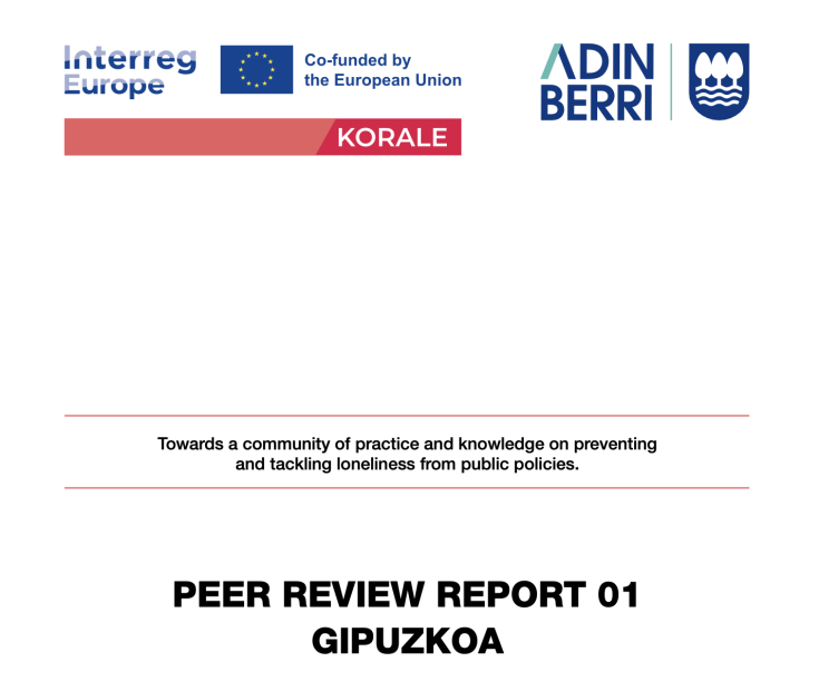 Peer Review Report 01 - Gipuzkoa title page
