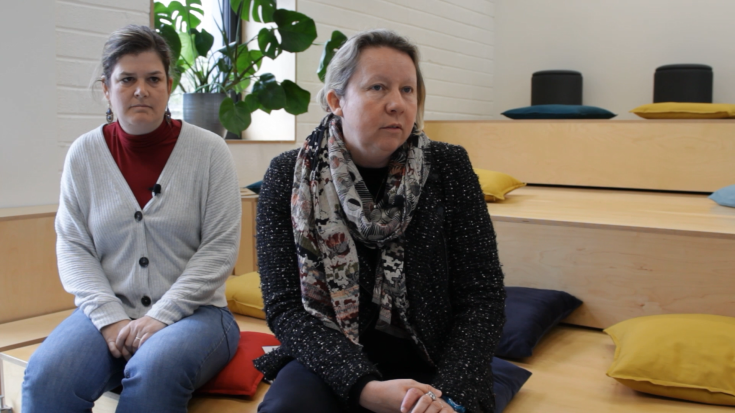 Burgundy Partners sitting for an interview