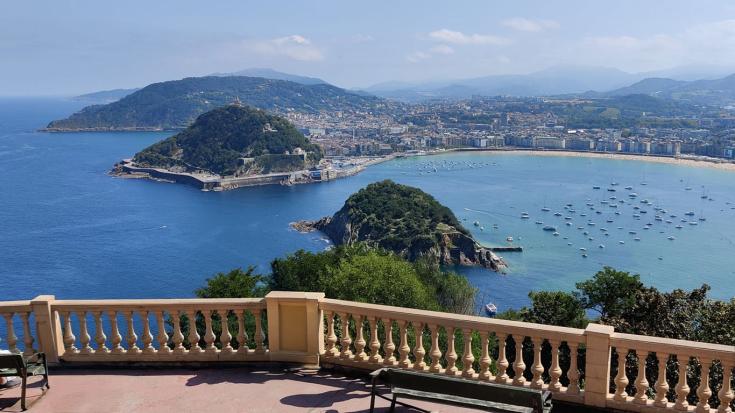 Donostia-San Sebastian city from above