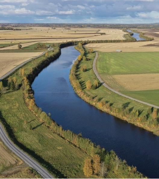 river and fields 