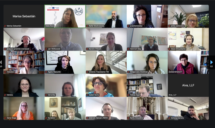 Image of the online meeting