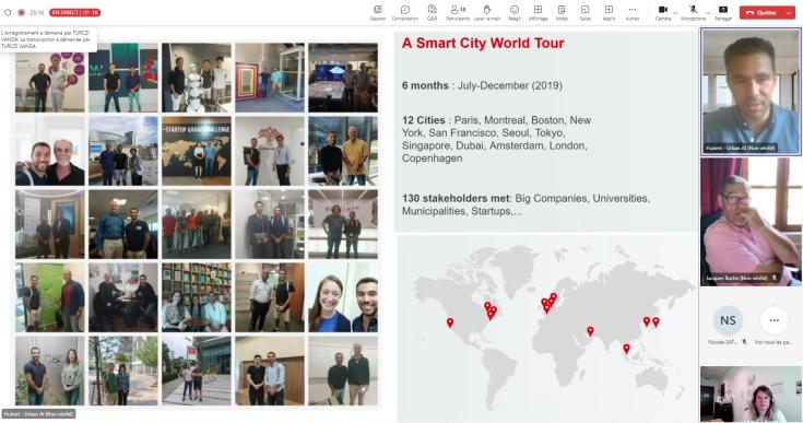 Screenshot of the webinar