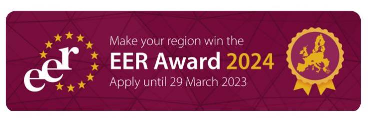 The banner for the 2024 European Entrepreneurial Region (EER) Awards 