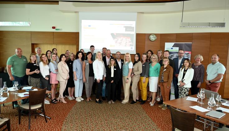 Group of people after a meeting