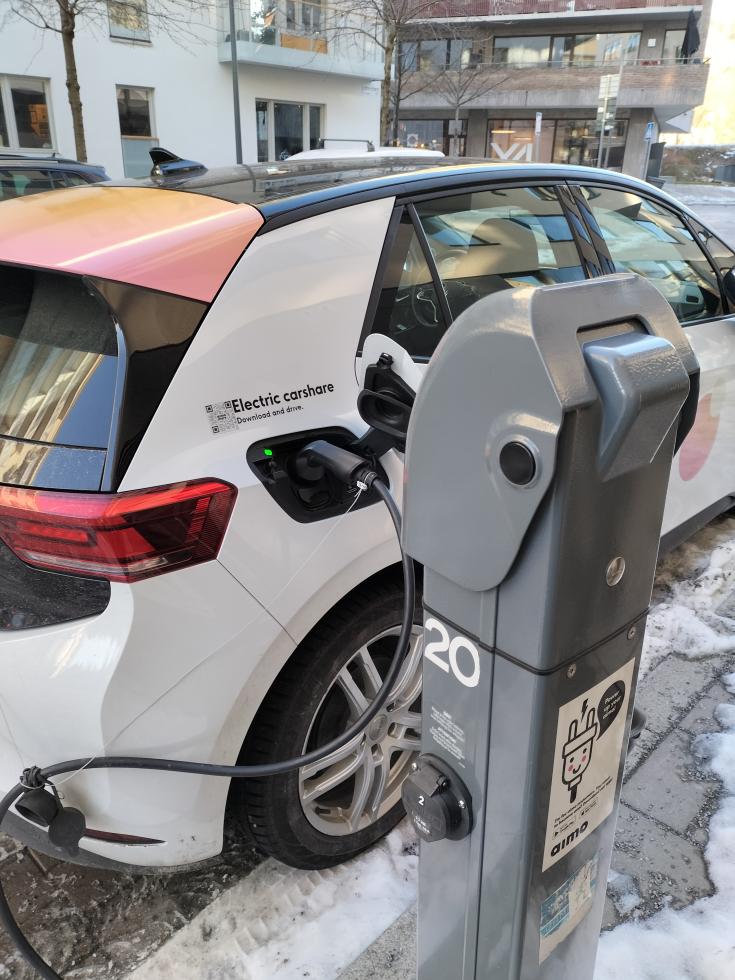 Electric car charging Electric car charging