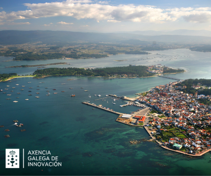 the sea and islands viewed from above 
