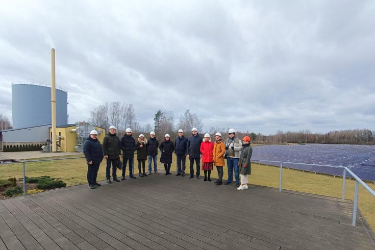 Stakeholders of Vidzeme Region in solar power plant - Energy Communities meeting in Latvia