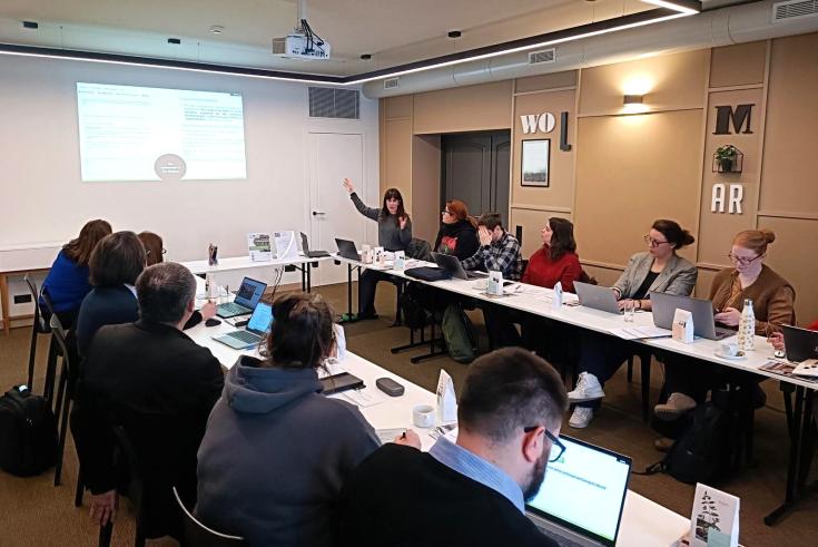 Partners from Green4HEAT project on the meeting in Valmyra Latvia