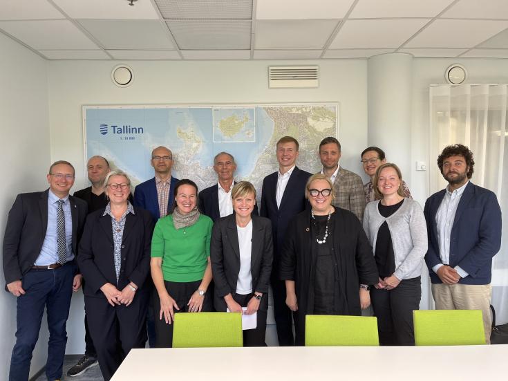 Group photo of people at peer review in Tallinn