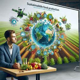 sustainable food production image AI