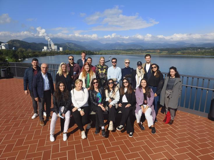 A photo of COMMIT partners taken during the project's inaugural seminar in Slovenia