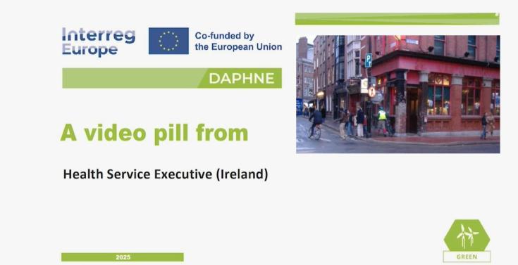 Daphne video pill from ireland and a shot from Dublin