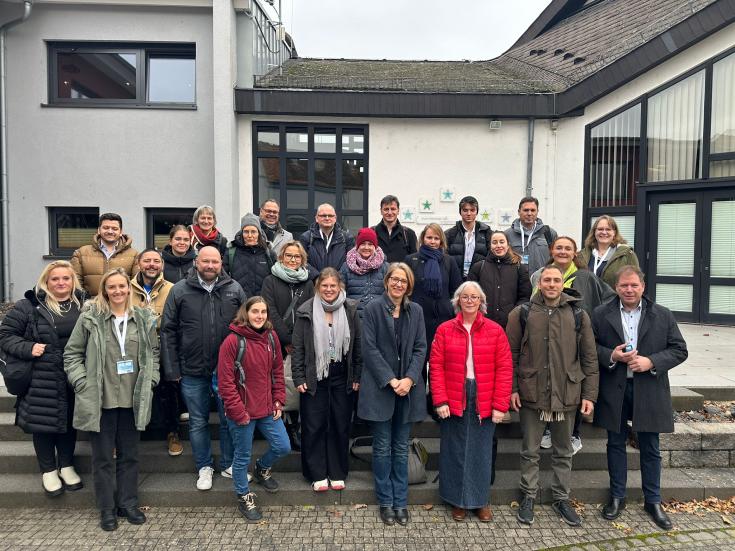 INSPIRE partners on a study visit at Hüttenberg headquarters on the second day of the meeting 