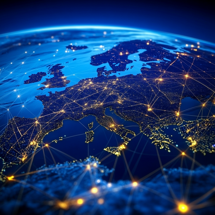 Interregional complementarities shown across a map Interregional complementarities shown across a map