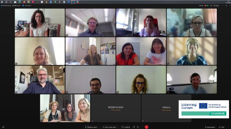 The partners of the CHARME project during the online kick-off meeting