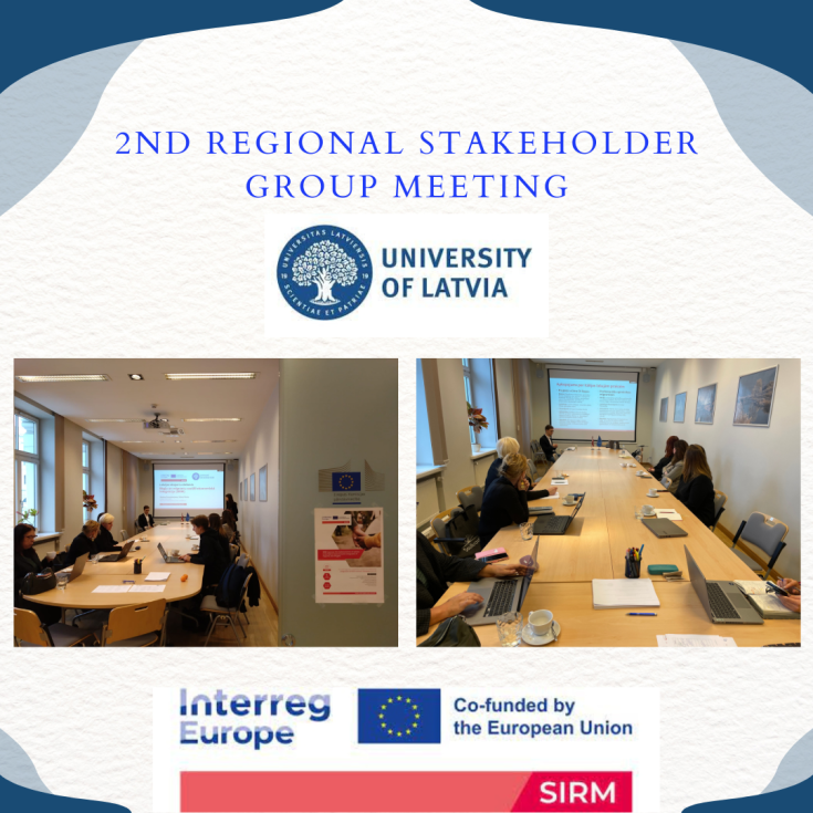 2nd Regional Stakeholder Group Meeting Two photos of people sitting around a table and watching a presentation.