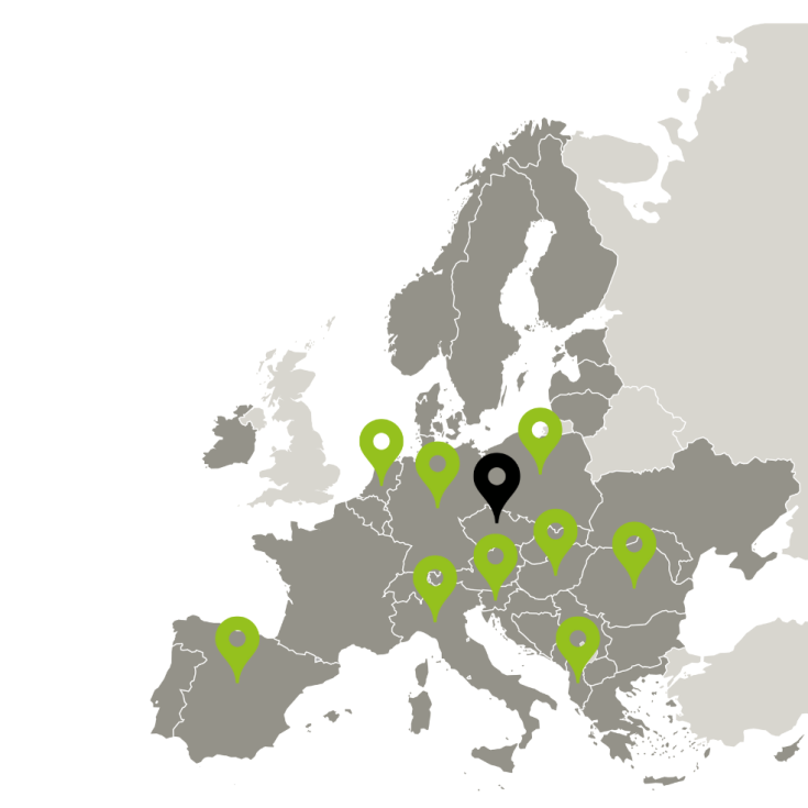 Map of the WEEEWaste consortium Map showing the partners of the WEEEWaste project