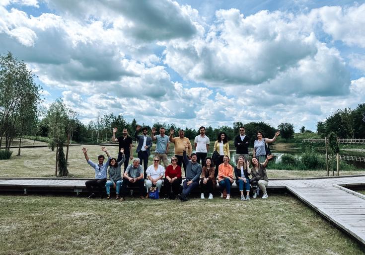 Project partners in the park in Panevėžys