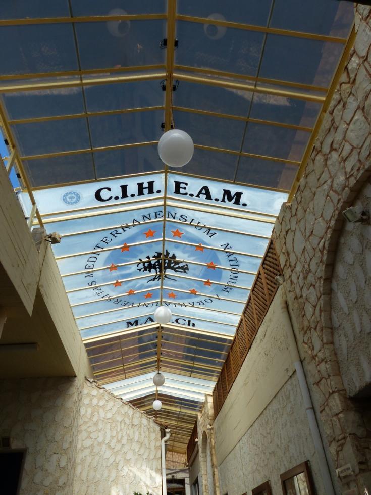 View of semi-transparent photovoltaic panels that can be used in hotels’ buildings