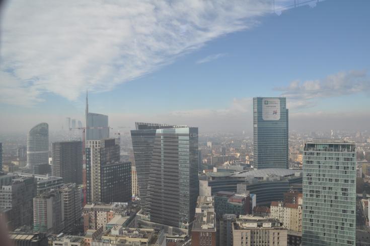 Milan view from Pirelli