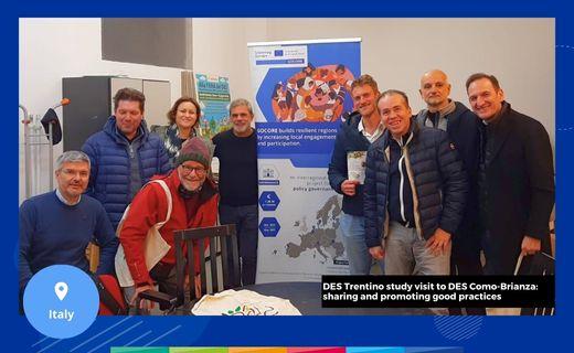 DES Trentino study visit to DES Como-Brianza: sharing and promoting good practices