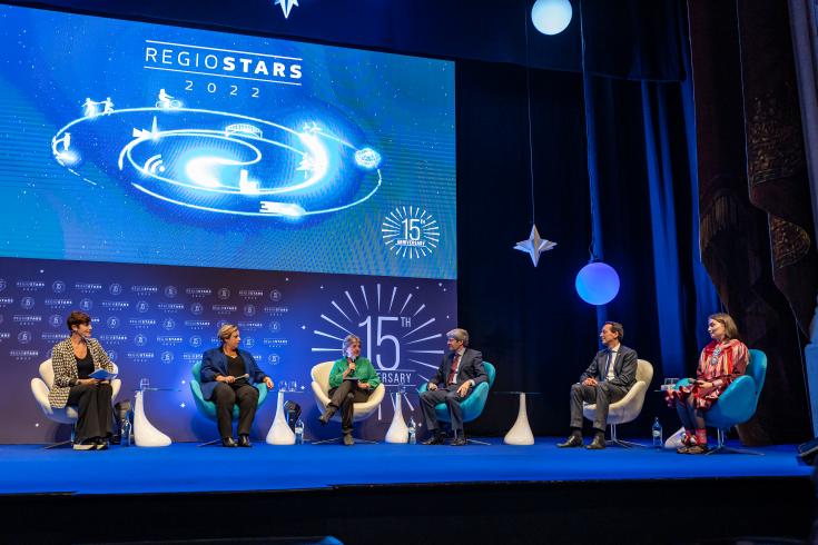 POWERTY project on stage at the RegioStars awards 2022