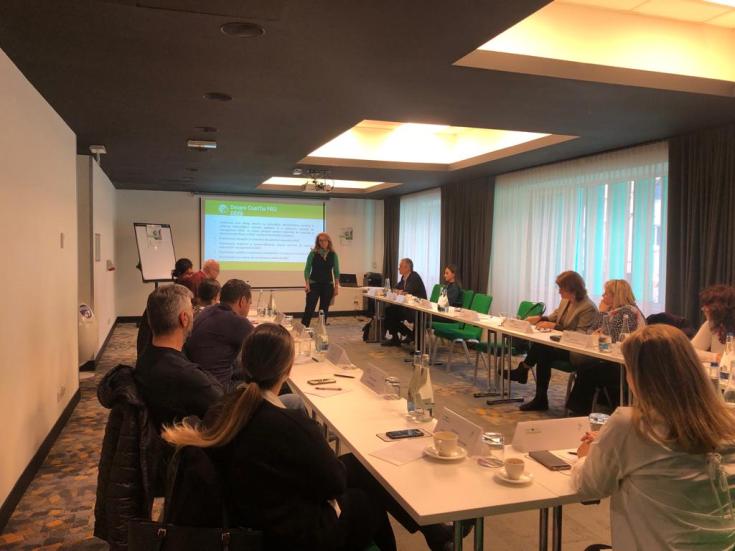 Participants of the stakeholder seminar in Romania listening to a presentation