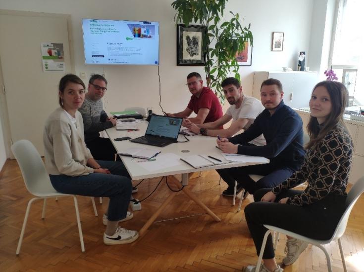 Representatives of the Municipality of Medvode at the premises of their stakeholder, Envirodual Ltd in Ljubljana for the 2nd local stakeholder seminar