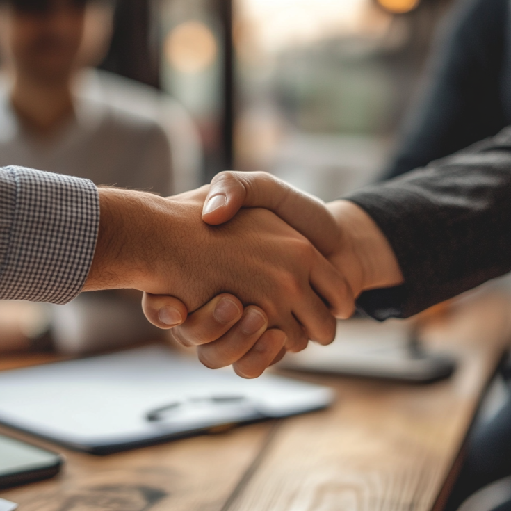 People shaking hands People shaking hands