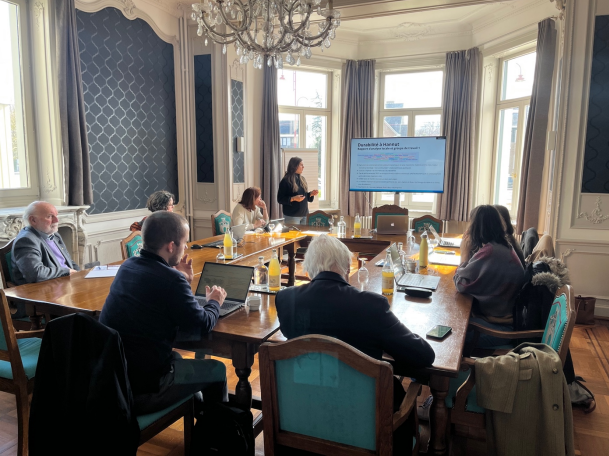 On this picture, you can see the project partners during a meeting.