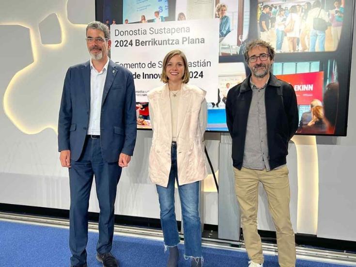 The Department of Local Economy and Employment, through Fomento de San Sebastián, presenting the Innovation Plan 2024.
