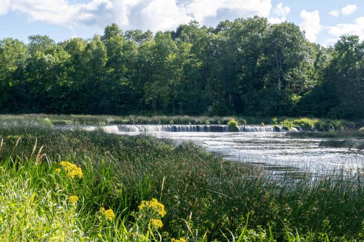 The widest waterfall in Europe "Venta Rapid"