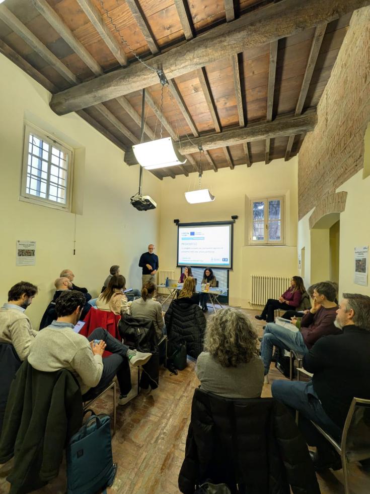 PROXIMITIES RSG Reggio Emilia Group of PROXIMITIES stakeholders watch project presenttion