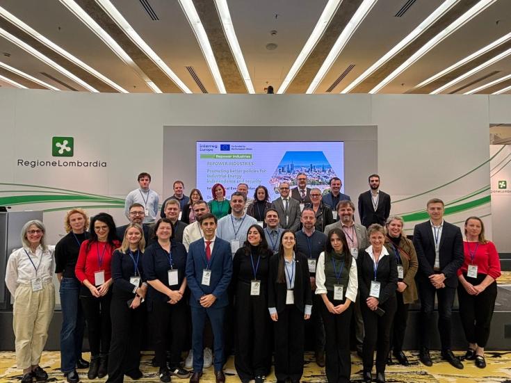 Partners and stakeholders of the Repower Industries project meeting up for the 2nd Interregional project Event in Italy