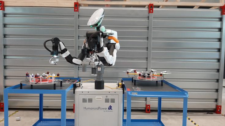 Robot assembling drones