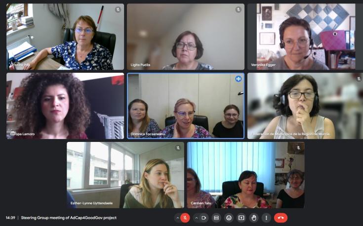 Screenshot from SG1 meeting