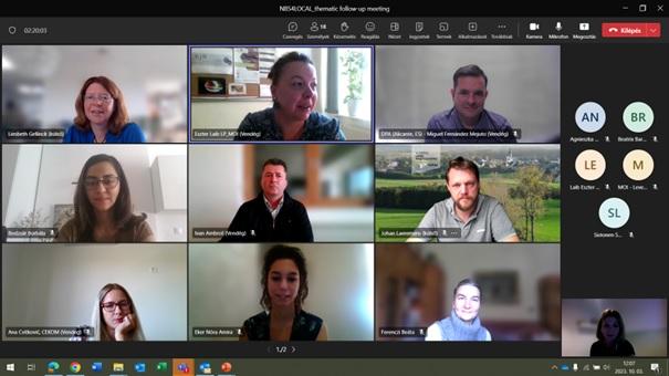 screenshot of the NBS4LOCAL thematic meeting held on 3 October 2023