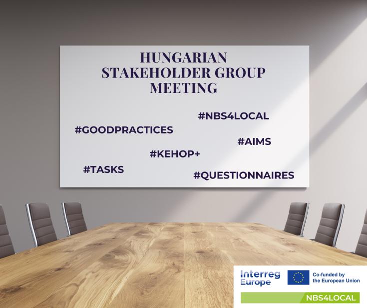 Infographic about the topics of the Hungarian stakeholder Kick-off meeting