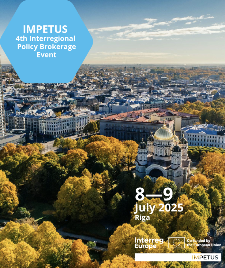 IMPETUS 4th Interregional Policy Brokerage Event in Riga Save the date image for the 4th interregional policy brokerage event in RIga