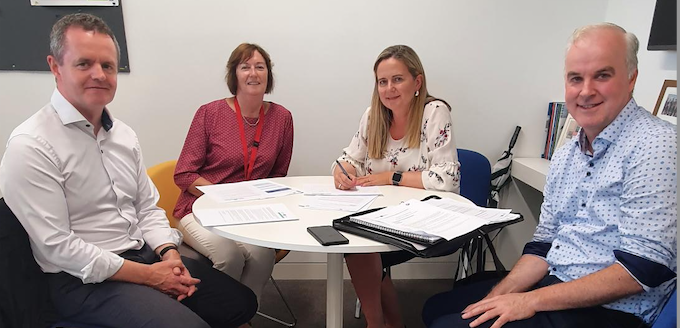 Image of the local stakeholders in the Northern & Western Region of Ireland Local stakeholder meeting held in Roscommon, Ireland