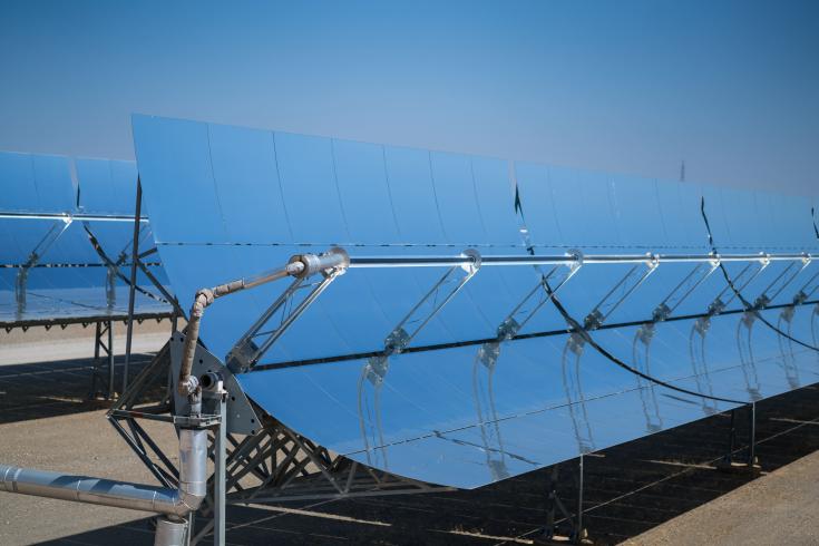 Solar farm panels